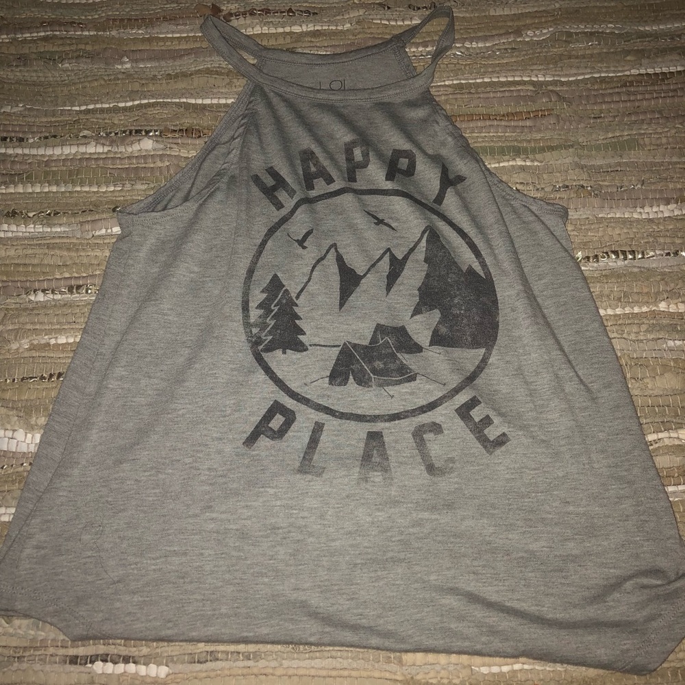 Grey tragic tank top